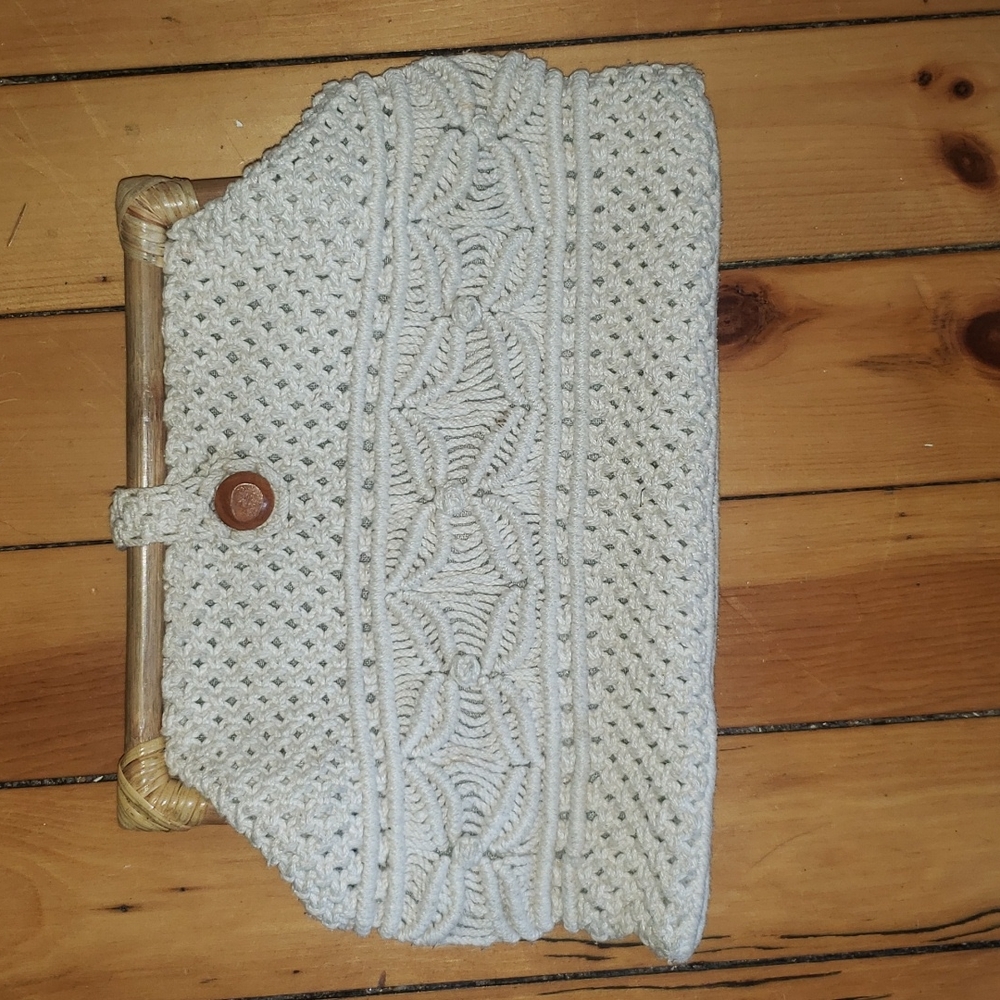 Mister Ernest vintage tan clutch